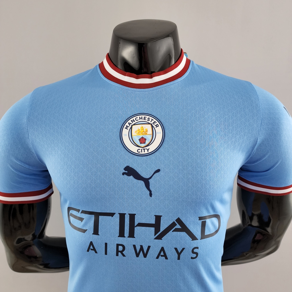 CAMISA MANCHESTER CITY 22/23 PRÉ-JOGO AGUERO - TORCEDOR MASCULINA