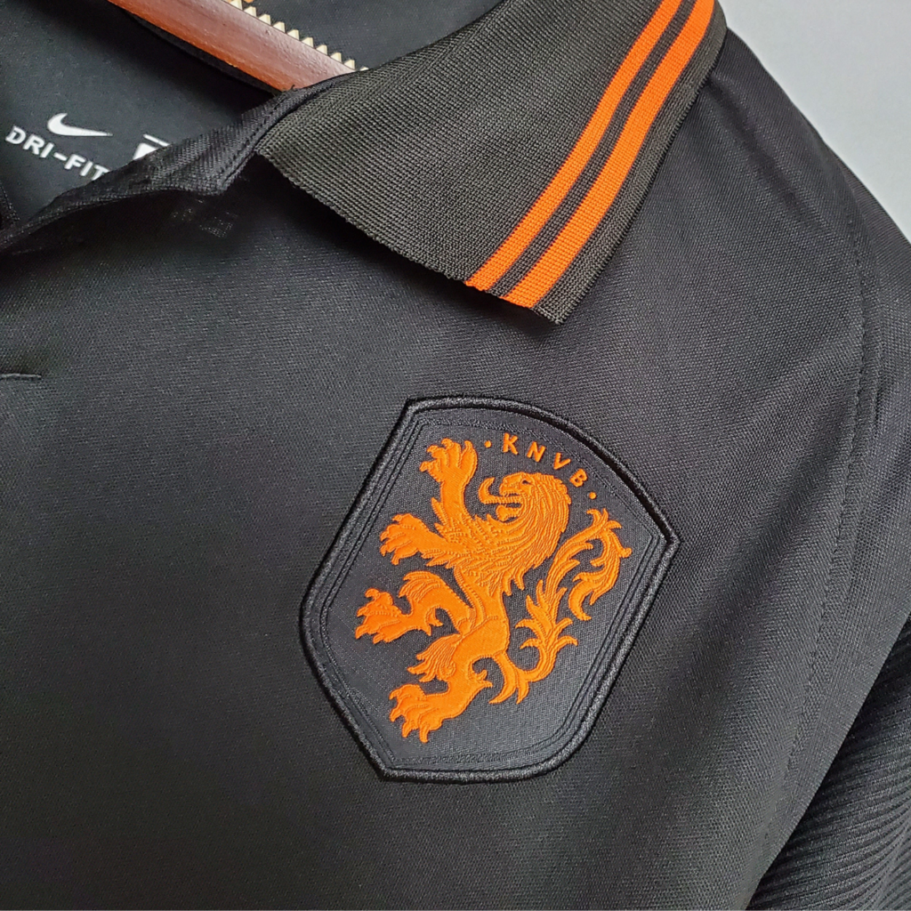 Camisa Holanda Away 20/21 Torcedor Nike Masculina - Preta