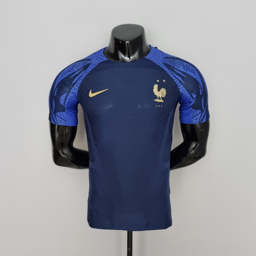 Camisa Seleção França Home 22/23 - Jogador - Nike - Azul