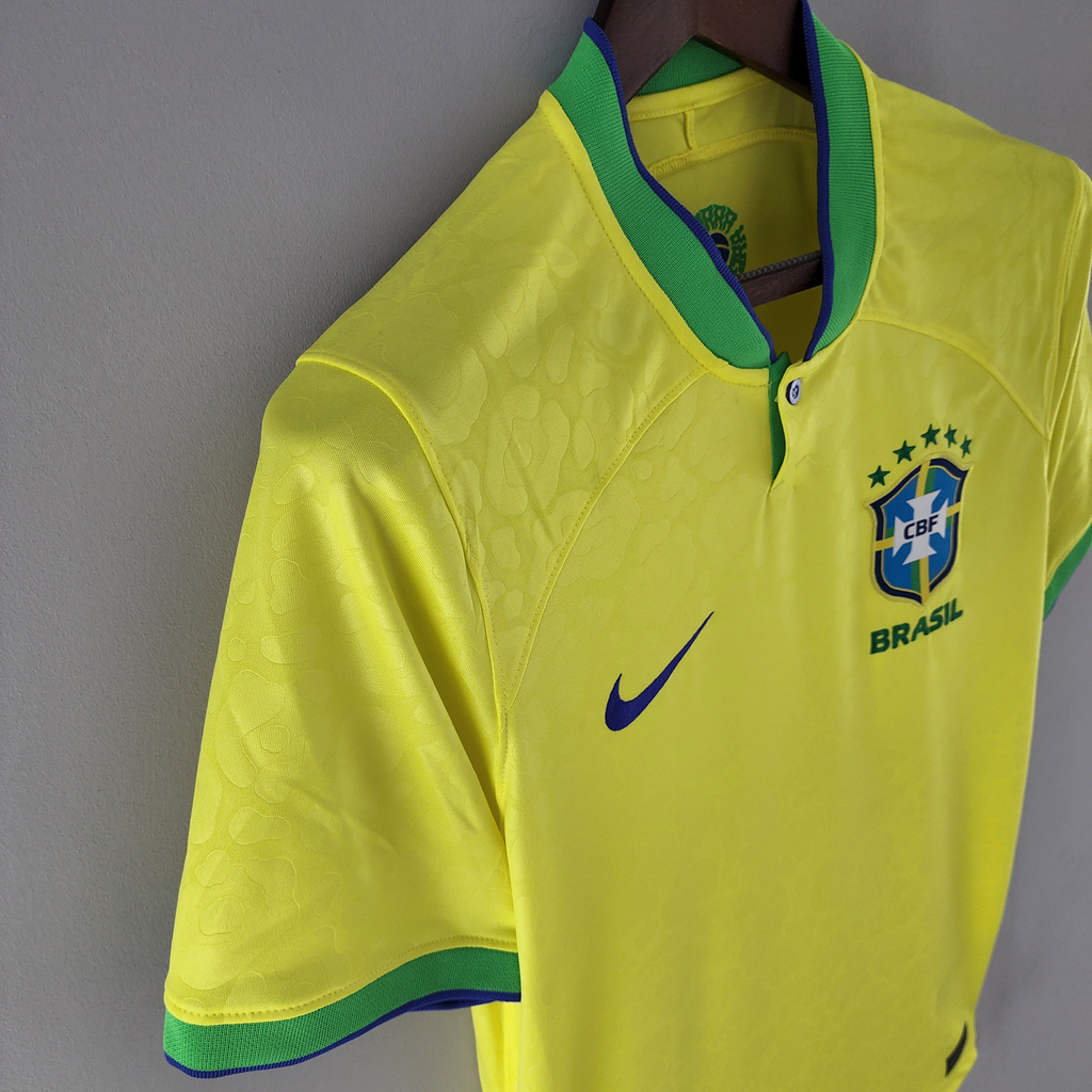 Camisa Brasil com Raça Amarela - Amarelo