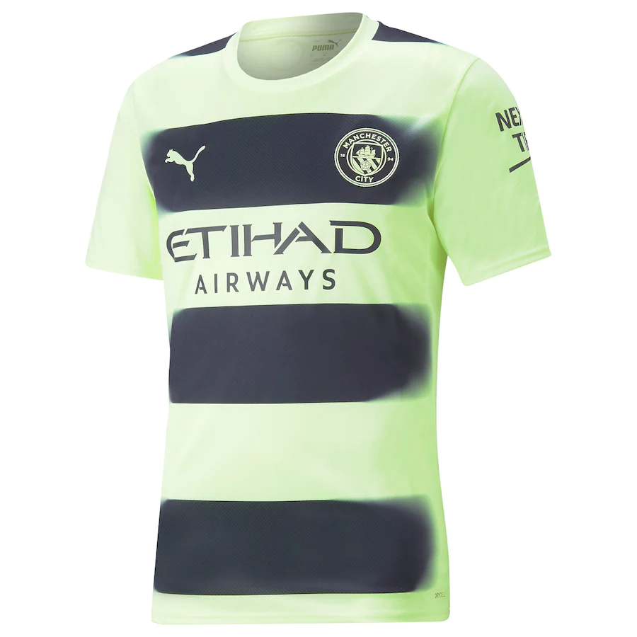 Camisa Manchester City Third 22/23 - Torcedor Puma Masculina - Verde/Preto