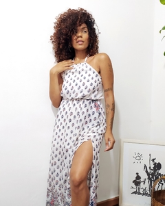 Aquamar vestido longo store