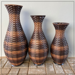 Trio de Vaso Ânfora e 1 Vaso Decorativo Ânfora 70 cm - comprar online