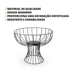 Fruteira Centro de Mesa Aramado Design Moderno - comprar online