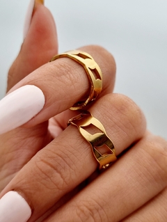 ANILLO CADENA CHATA t:17/ AD eco - nya joyas