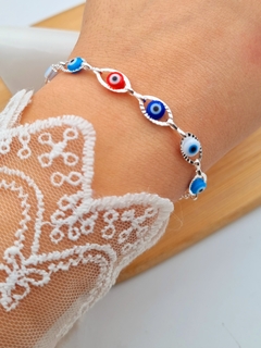 PULSERA OJOS COLORES/AB