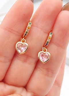 AROS PREME CORAZÓN ROSA/AD - comprar online