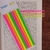 Notas adesivas stick note flags fininho fluorescente