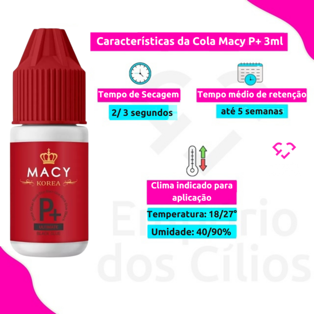 Cola Macy P+ - 3ml - Comprar em Empório dos Cílios