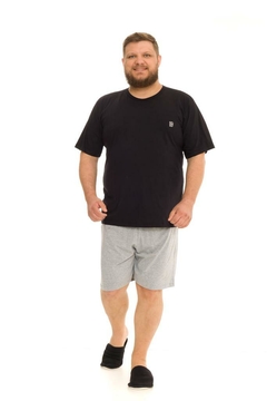 Pijama Masculino Preto Basic - comprar online