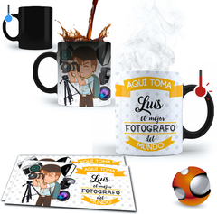 Taza Mágica Personalizada Fotógrafo 09