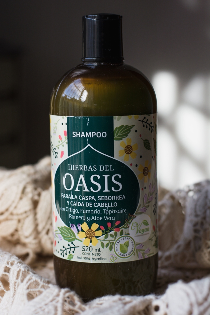 Shampoo Hierbas del Oasis para la Caspa, Seborrea o caída del cabello