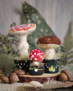 Cogumelo Amanita II no Vasinho - Milirien Creations