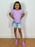 Blusa bata lilás gola boneca manga curta bordado pipoca bolinha na internet