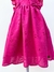 Vestido infantil de laise pink rosa bordado floral com barrado e babados e laços tam 1 a 8 anos Isabela - Ticotô - Roupas infantis
