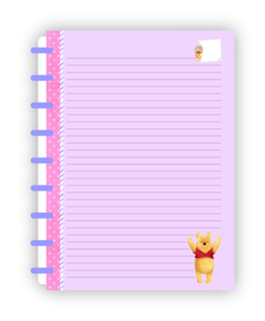Caderno de Disco Ursinho Pooh Momentos na internet