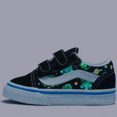 TENIS VANS OLD SKOOL V- GLOW COSMIC ZOO BLACK - Rajas SkateShop