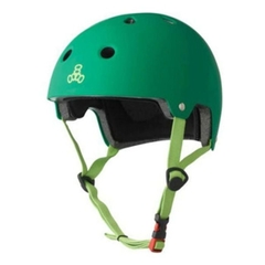 CAPACETE TRIPLE 8 INJETADO VERDE FOSCO TAM.P