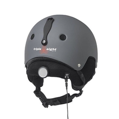 CAPACETE TRIPLE 8 C/ AUDIO CINZA TAM.P - comprar online