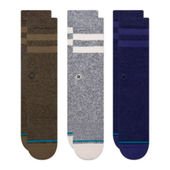 MEIA STANCE JOVEN 3 PACK GREY L