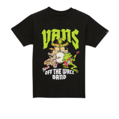 CAMISETA VANS OFF THE WALL BAND SS INFANTIL BLACK