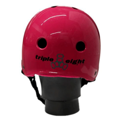 CAPACETE TRIPLE 8 ATOALHADO ROSA TAM.G - comprar online