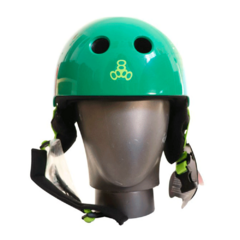 CAPACETE TRIPLE 8 C/ ÁUDIO VERDE TAM P