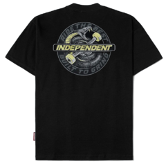 CAMISETA INDEPENDENT SPEED SNAKE SS PRETO