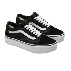 TÊNIS OLD SKOOL PLATAFORMA BLACK TRUE WHITE