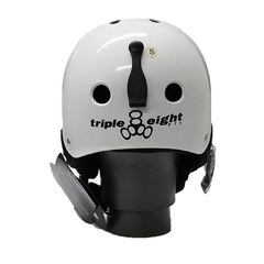 CAPACETE TRIPLE 8 C/ AUDIO BRANCO TAM.P - Rajas SkateShop