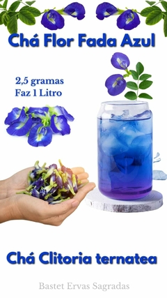 Chá Fada Azul Flores Desidratadas de Clitoria Ternatea - comprar online