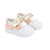 Sapatinho de Bebê LIVELY BRANCO/ROSA ANTIK/OURO - A707