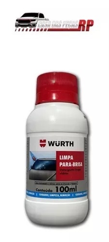 Limpa Parabrisa 100ml Wurth Fluido Para Limpeza De Vidros