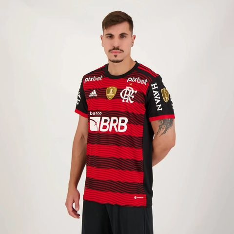 Camisa Adidas Flamengo I 2022 Campeão Libertadores