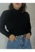 Casaco Cropped Tricot - Preto