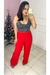 Calça Pantalona Duna - Vermelha - Rosa Poá | Roupas Femininas para mulheres modernas