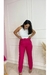 Calça Alfaiataria com cinto - Rosa Poá | Roupas Femininas para mulheres modernas