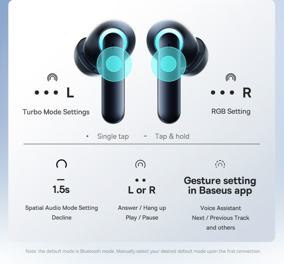 Headphones Baseus Earphones TWS AeQur G10 (black)