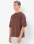 Signature Boxy Tee Soft Brown - comprar online