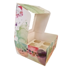 Imagen de CAJA PARA CUPCAKE CON CUNA X 6