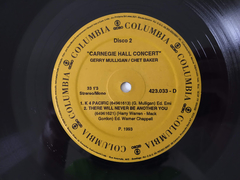 Gerry Mulligan & Chet Baker - Carnegie Hall Concert - Discos The Vinil