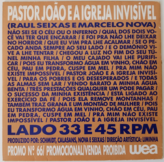 Raul Seixas & Marcelo Nova - Pastor João E A Igreja Invisível - Promo 66 - comprar online