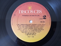 Bob Dylan - Presença De Bob Dylan - Discos The Vinil