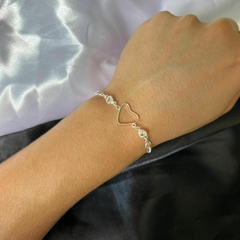 Pulseira Coração Branco