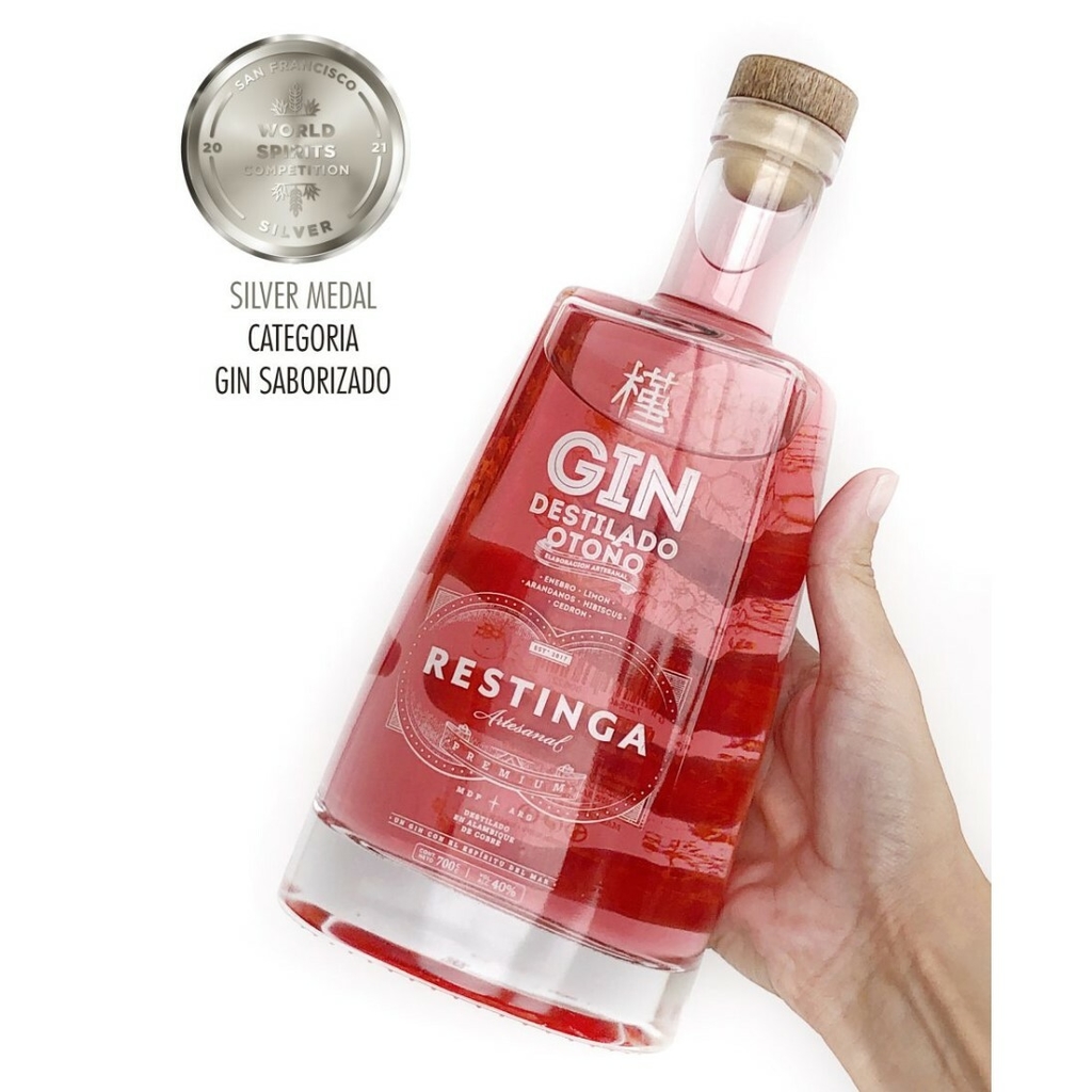 Gin RESTINGA Destilado de Otoño Edicion Botánica - Artesanal Marplatense