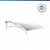 Toldo Policarbonato Alveolar Win Home 1,5 Metros X 1m Branco/Cristal - comprar online