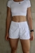 Short sobreposto branco - loja online