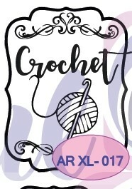 Sello ALTO Relieve ¨ Etiqueta Crochet ¨ Cod: AR XL 017 , A. Laser