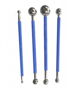 Set de bolillos metalicos grandes x 4 u.