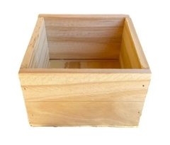 Cajón Madera Pino, 10x10x10 cm